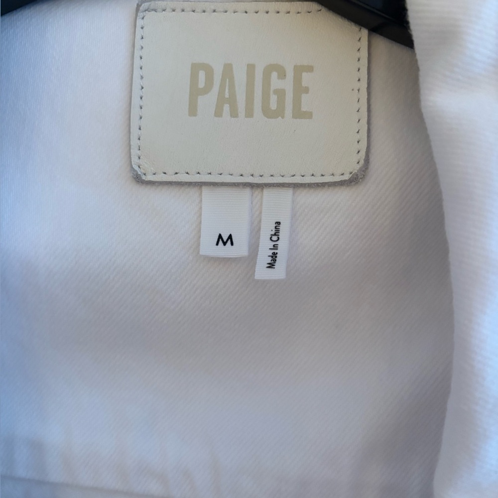 PAIGE Crisp White Jean Jacket - Picture 2 of 6